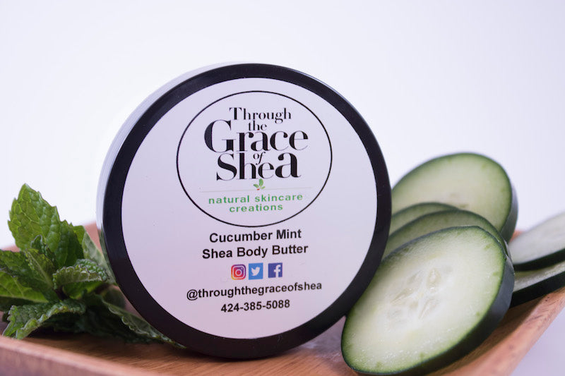 Cucumber Mint Body Butter - Through the Grace of Shea